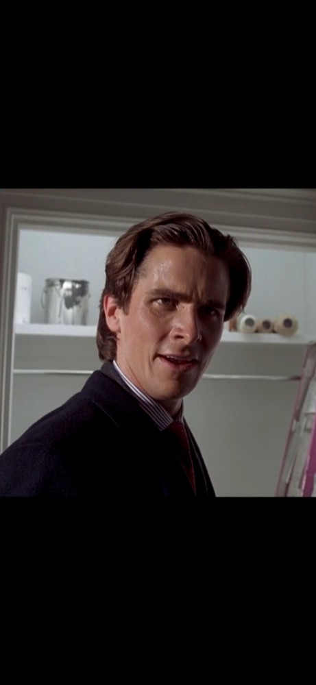 Create meme: Christian bale American psycho, American Psychopath 2000, american psycho 1