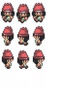 Создать мем: pokemon red/blue sprite render, пиксель арт, пиксельные персонажи вид сверху