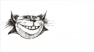 Create meme: Cheshire cat drawing