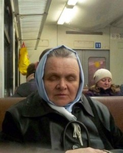 Create meme: the silence of the lambs, grandchildren, babushka