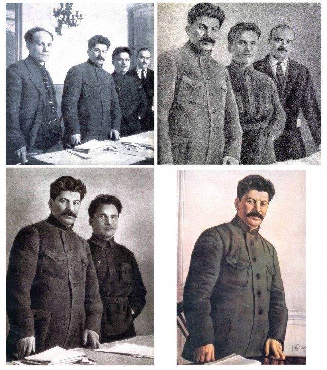 Create meme: Stalin in October 1917, Joseph Stalin , Stalin and Kirov