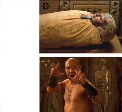 Create meme: Imhotep, mummy , arnold voslu