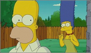 Create meme: a monkey with a plate simpsons, The simpsons, Homer