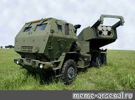 Create meme: mlrs himars firing range, m142 himars, himars