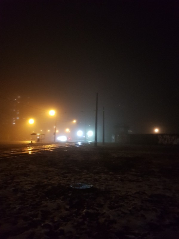 Create meme: night , darkness, foggy day