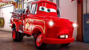 Create meme: cars mater fire