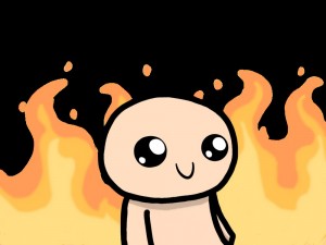 Создать мем: the binding of isaac, its fine мем, человек