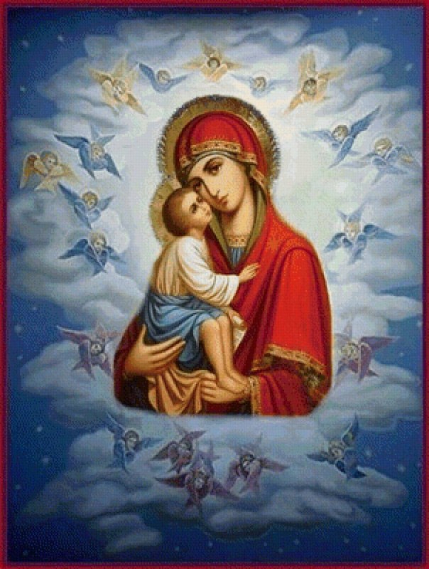 Create meme: icon of the mother of God, icon of the most holy theotokos, The Most Holy Theotokos the Virgin Mary icon