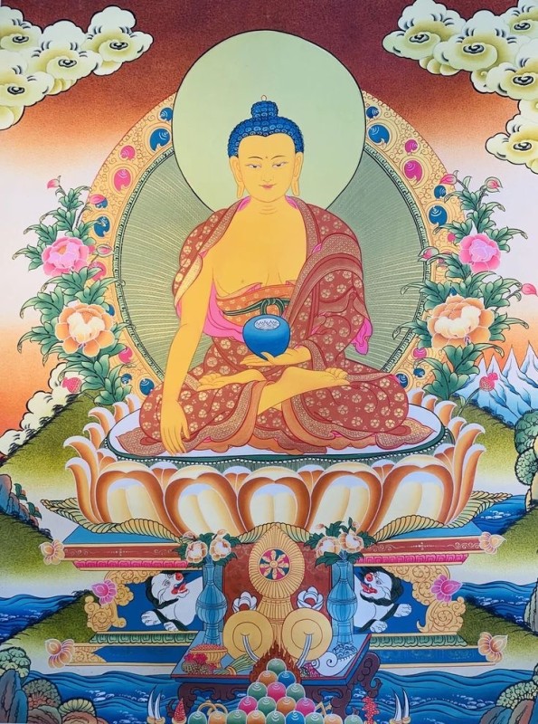 Create meme: Thangka Buddha Shakyamuni, Shakyamuni Buddha, The Tibetan Buddha Shakyamuni