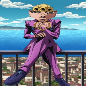 Создать мем: giorno giovanna, джоджо, jojo golden wind giorno