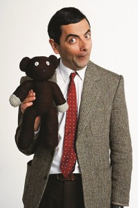 Create meme: Rowan Atkinson black white inst, Mr. bean and Teddy, Mr bean pictures