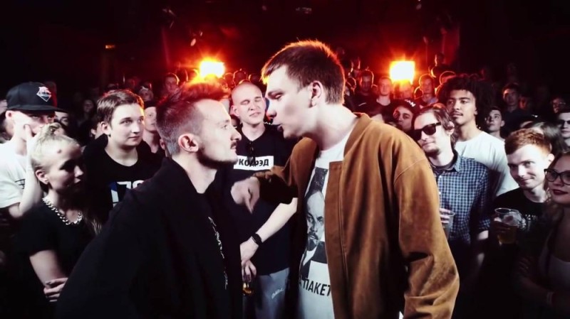 Create meme: oxxxymiron purulent , Ernesto shut up vs purulent, purulent battle with Ernesto