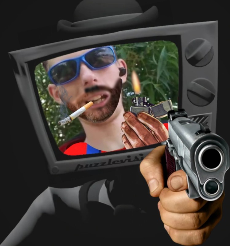 Create meme: screenshot , hand with a gun, directional gun
