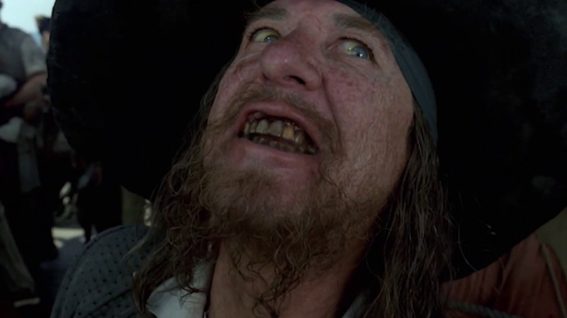 Create meme: pirates of the Caribbean Barbossa, Barbossa, Captain Barbossa smile