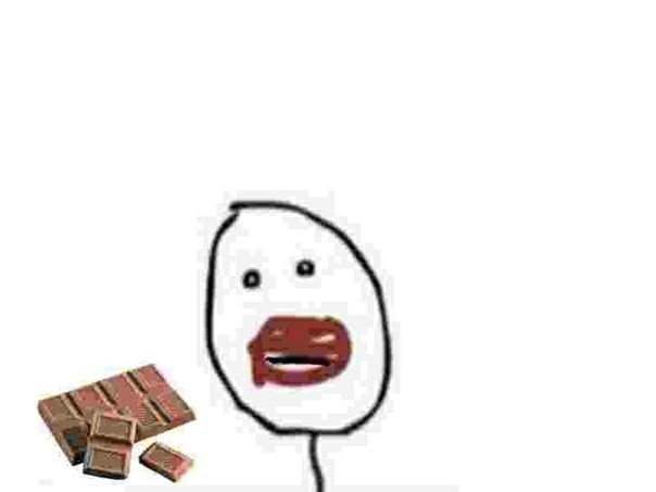 Create meme: mouth in chocolate meme, memes , mouth in chocolate