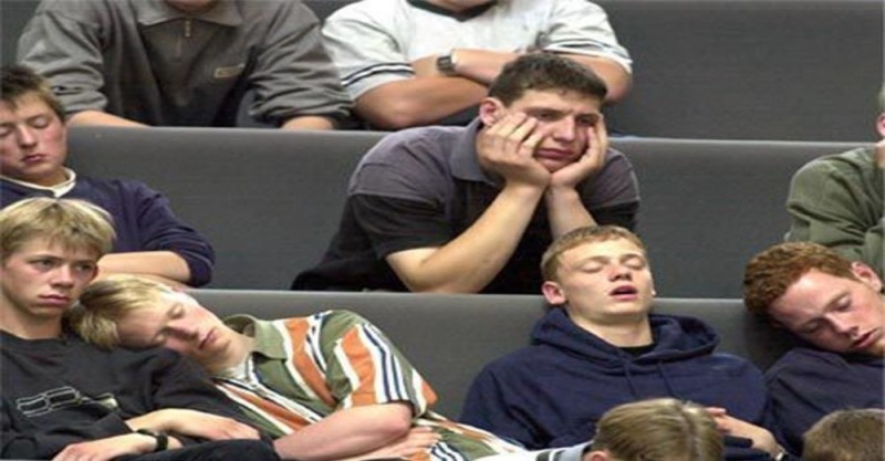 Create meme: Sleeping at the lecture, a student at a lecture, sleeping students