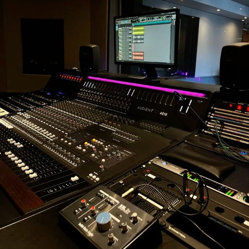 Create meme: recording studios, at the studio, electronic music studio