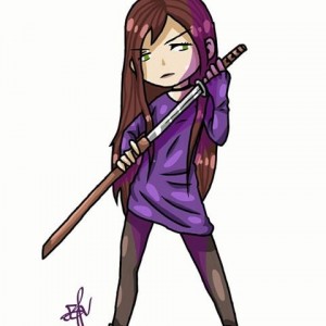 Create meme: animation sailor Saturn, art Arya blaze, the girl with purple hair drawing