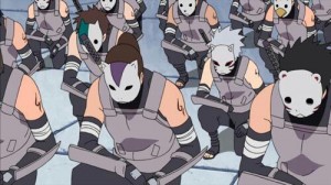 Create meme: anbu, a squad of Konoha ANBU, the ANBU squad runs