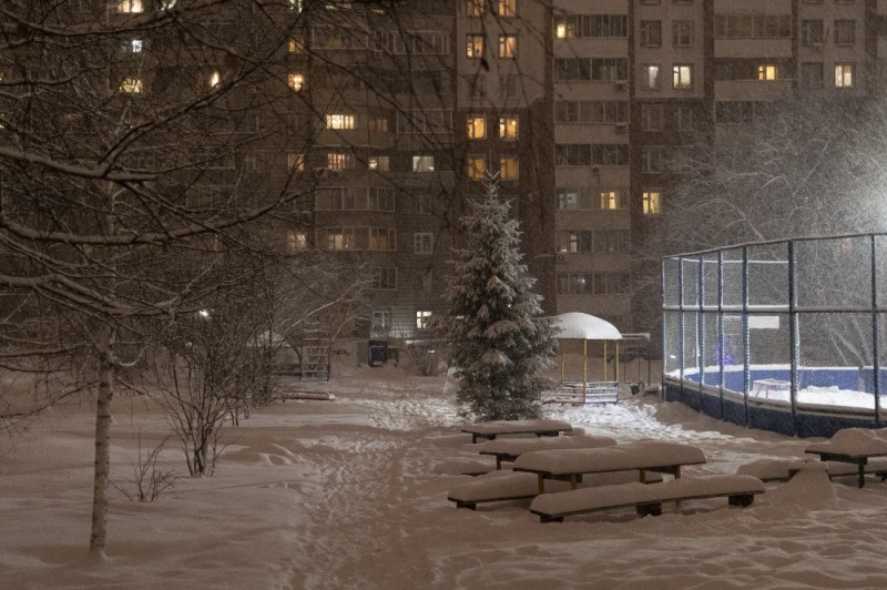 Create meme: yard in winter, winter snow , novosibirsk yards