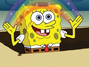 Create meme: spongebob imagination meme, spongebob imagination, meme spongebob