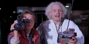 Create meme: stills from the movie back to the future, back to the future, Marty McFly and Doc brown