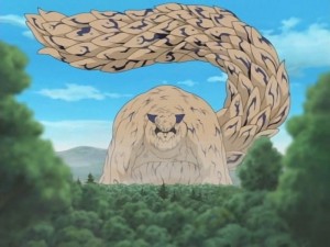 Create meme: tailed. into Shukaku, odnochastny from the anime naruto, into Shukaku the anime
