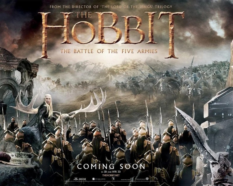 Create meme: the lord of the rings trilogy, the Lord of the rings , The hobbit battle of the Five Armies poster