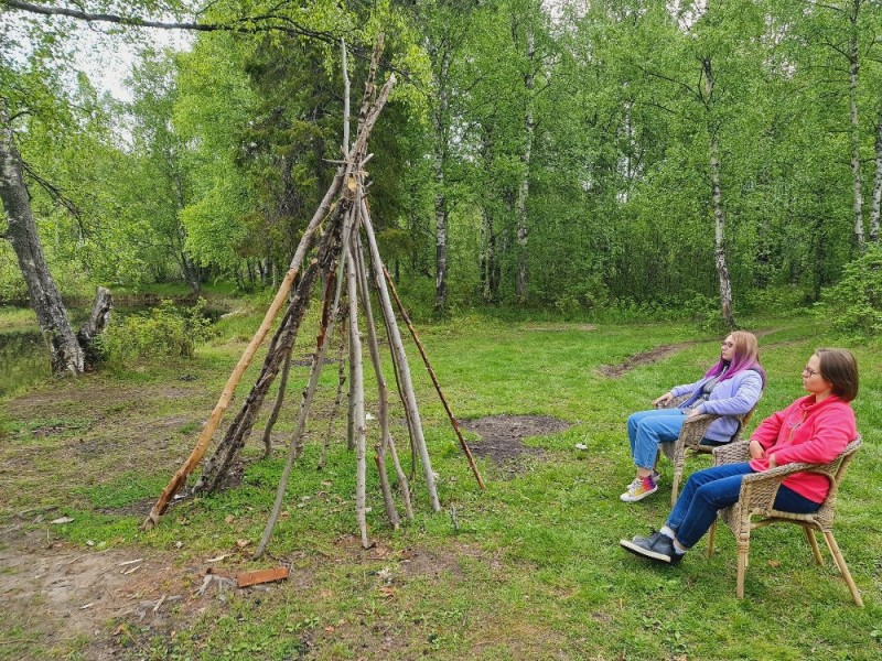 Create meme: nature , furniture , a shelter for children