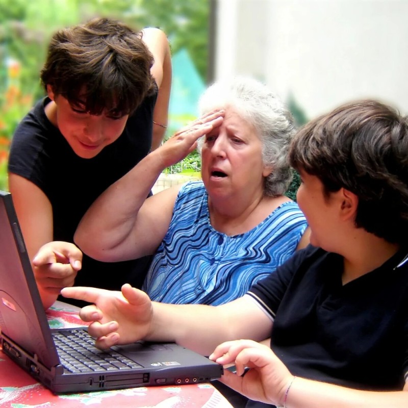 Create meme: the older generation, retired , social media communication