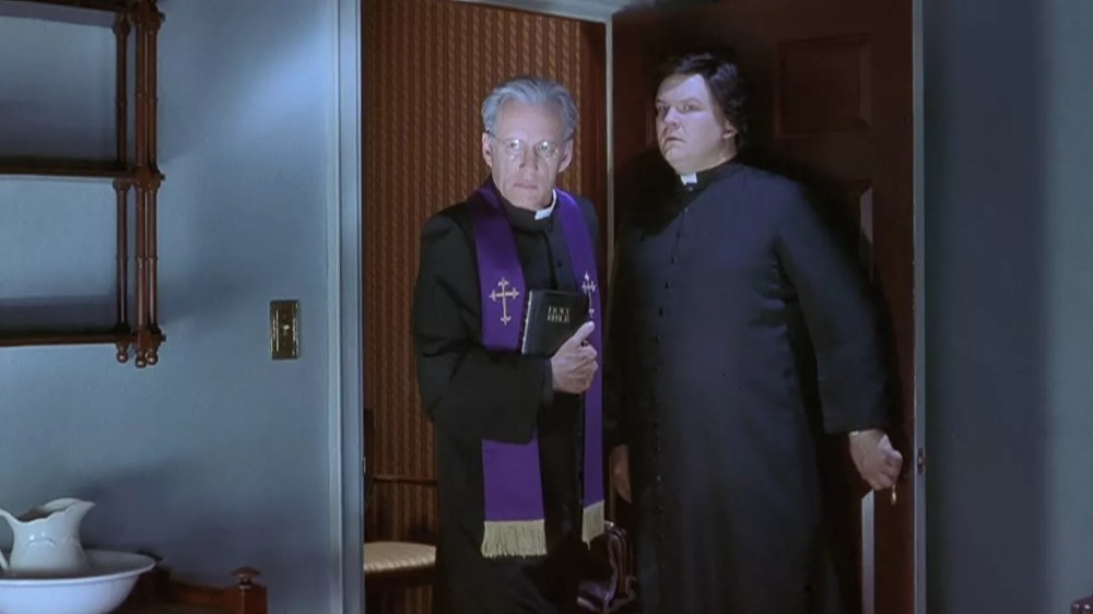 Create meme: The Exorcist is a very scary movie 2, holy father holy father fuck it, fuck father