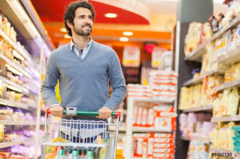 Create meme: the man in the supermarket, the guy in the supermarket, a handsome man in a supermarket