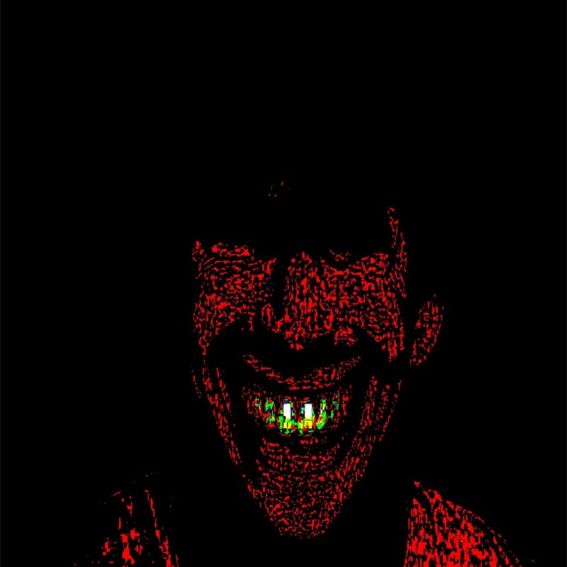 Create meme: darkness, Scary face, aphex twin 2008