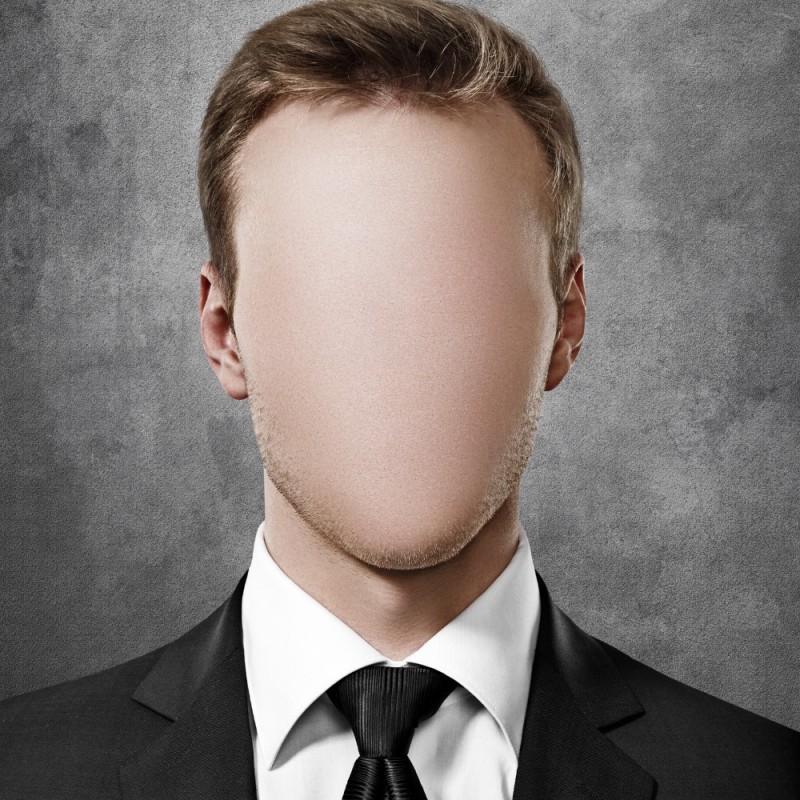 Create meme: the empty face of a man, empty face, faceless face