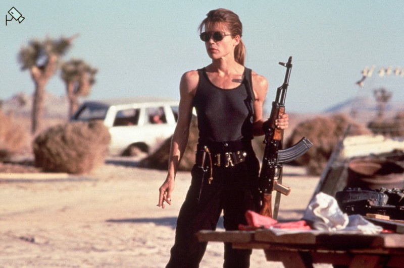 Create meme: Terminator 2: Judgment Day, Sarah Connor, Linda Hamilton