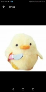 Create meme: duck with a knife meme, chicken with a knife, duck with knife toy