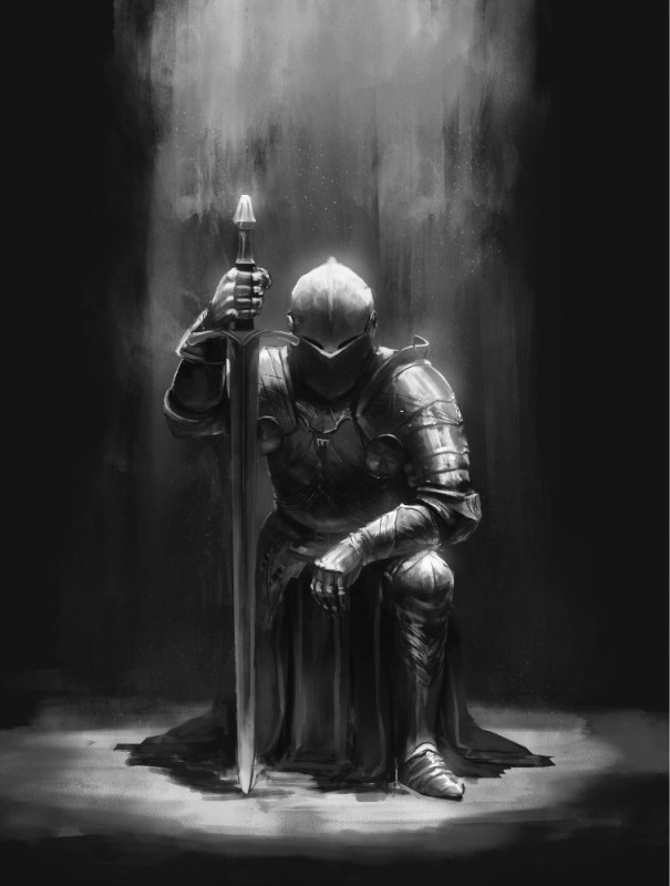 Create meme: dark souls knight, dark souls knight kneels, Dark Souls 1 Elite Knight