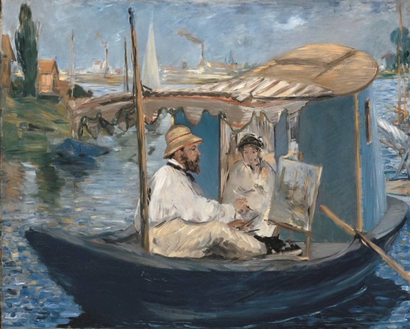 Create meme: eduard manet, paintings by edouard manet, eduard manet boats