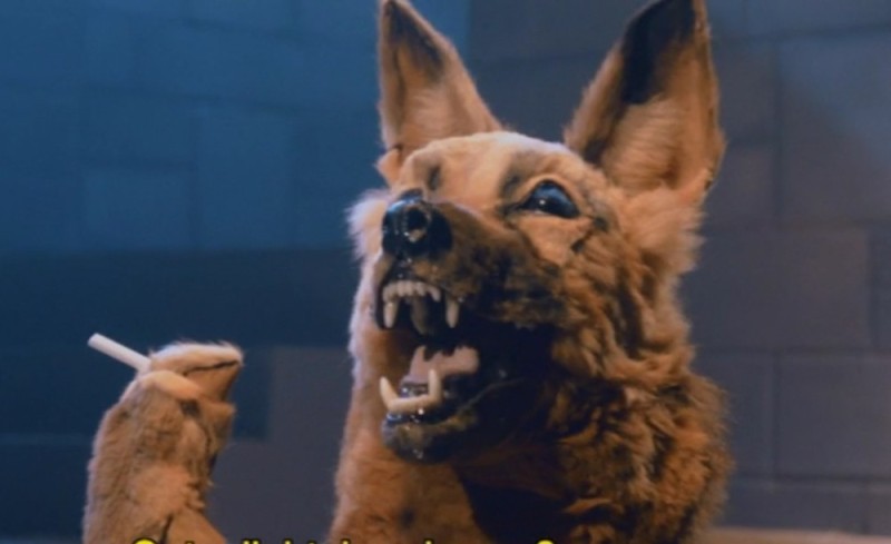 Create meme: dog with a cigarette, danger 5 dog, dog with a cigarette