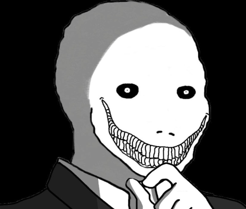 Create meme: people , creepy smile meme, wojak 