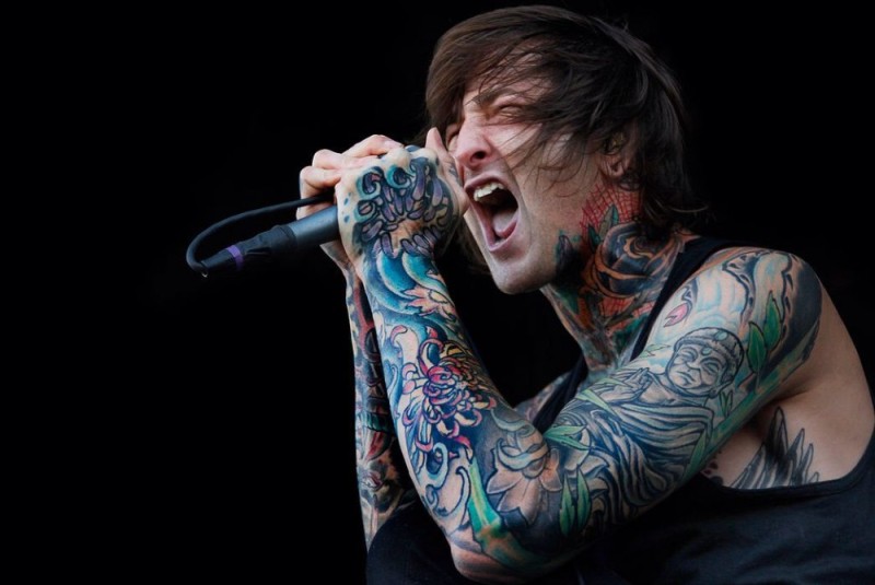 Create meme: Mitch lucker , Oliver Sykes , Adam Lacker