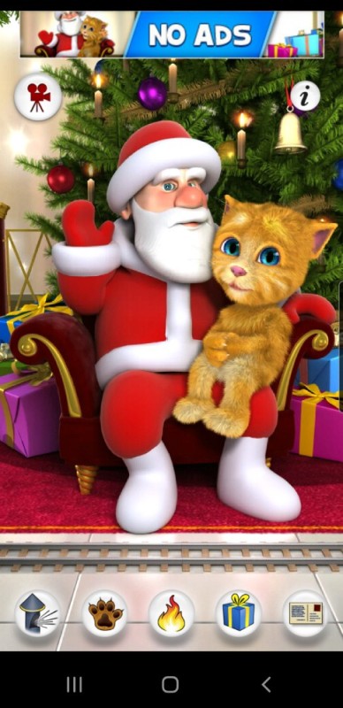 Create meme: Talking Santa and Ginger game, Santa and Ginger, Santa Claus and Ginger games