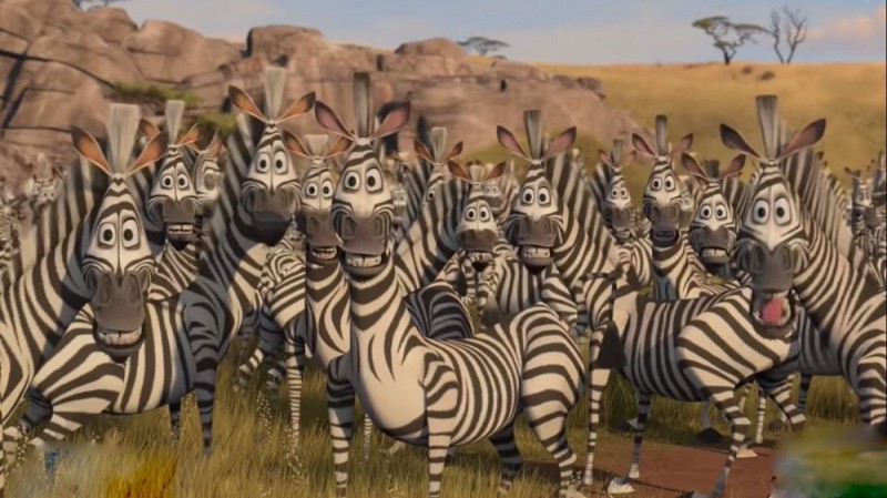 Create meme: Madagascar Zebra, Madagascar 2 , marty zebra