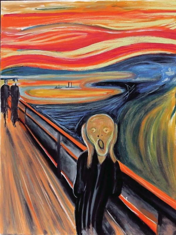 Create meme: Munch the scream painting, Van Gogh painting the scream, the painting the scream by van Gogh