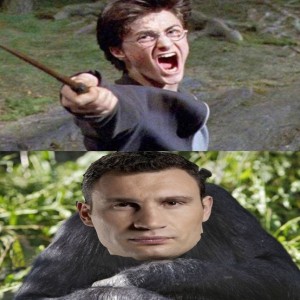 Create meme: daniel radcliffe, Harry Potter spells, Harry Potter surprise