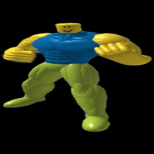 Create meme: roblox noob, muscle get