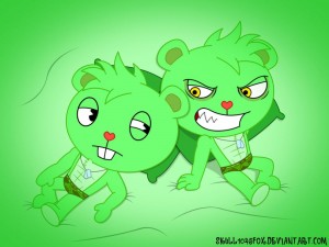 Create meme: happy tree friends