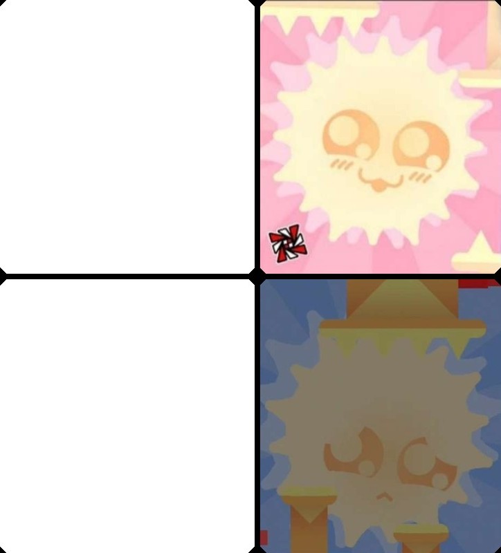 Create meme: geometry dash sunshine, moon from sunshine geometry dash, moonlight geometry dash by unzor