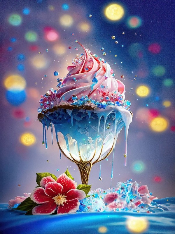 Create meme: good evening greeting cards, cake & ice cream, cards beautiful