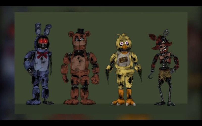 Create meme: FNAF old animatronics, fnaf 2 old, Freddy fnaf 2 old